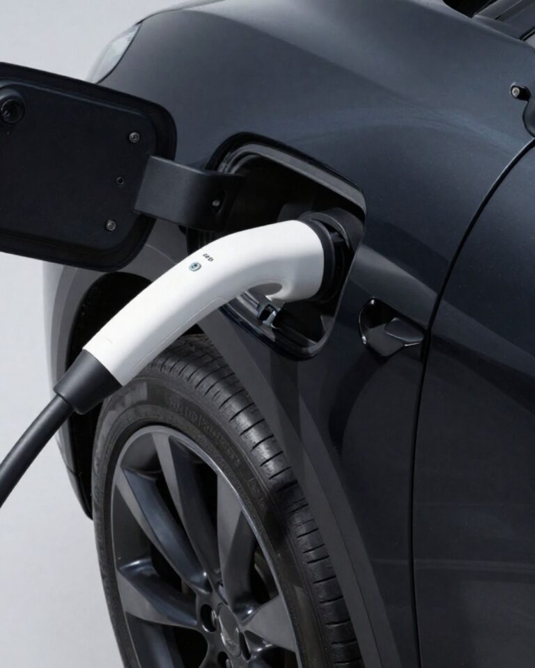 EV car charger plugged in to Havant based EV car